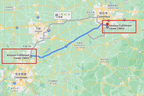 CMH2距離CMH3 1小時(shí)40分左右車程。